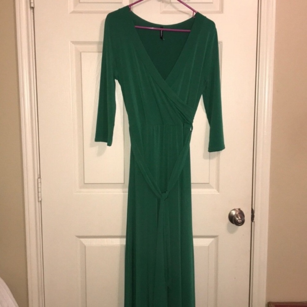 Beautiful emerald green dress